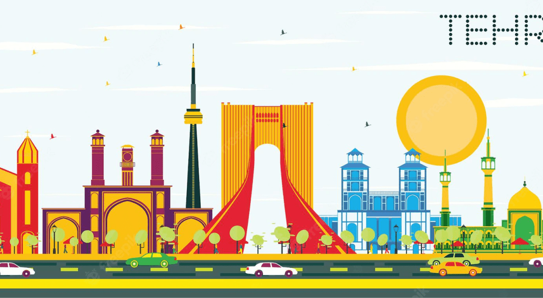 تصویر گرافیکی تهران فرمت لایه باز ایلاستریتور تست22